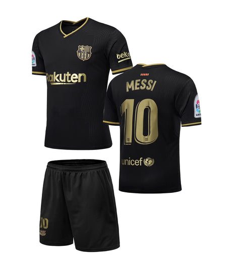Football Jersey Barcelona fc Black away Messi 2020-2021 (soccer shirt / Barca shirt / Barcelona shirt / Messi shirt )