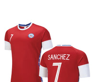Football jersey Chile home Sanchez #number 7 ( Chilean shirt / 2021/2022 / Harmony day )