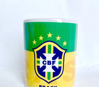 Brasil Coffee Mug (Country Football team Cup / Gift / Soccer Mug)
