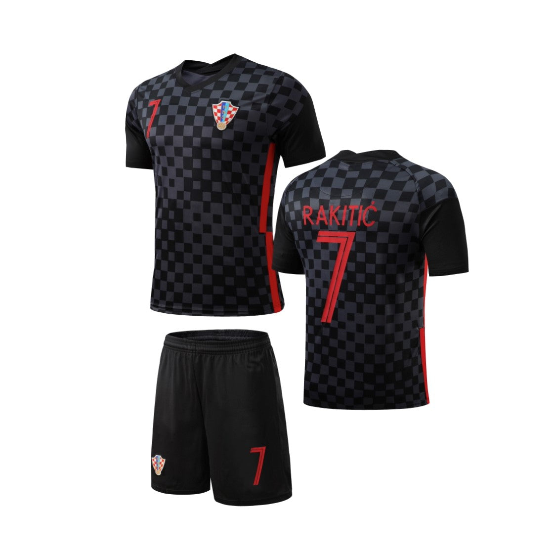 Football Jersey Croatia away Rakitic #number7 (soccer / Harmony day / football shirt /specials/ Croatian shirt / strip)