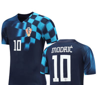 Football Jersey  Croatia away Modric 22/23  number#10 (soccer shirt / Harmony day / Madric shirt / Croatian shirt / Croatia black jersey)