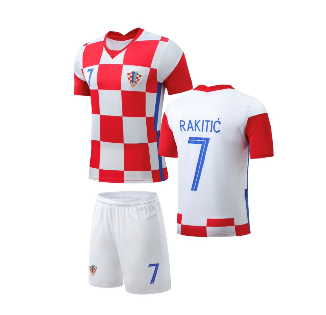 Football Jersey Croatia home Rakitic #number7 (soccer shirt / Harmony day / football shirt / specials/ Rakitic shirt / Croatian shirt / strip)