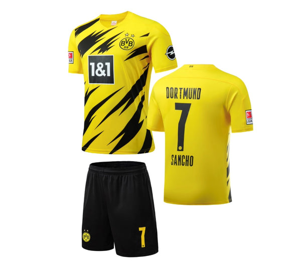 Sancho 7 (Official Printing) - 21-22 Borussia Dortmund Home KIDS