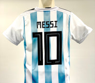 Football Jersey Argentina home Messi number#10 (soccer shirt / country Jersey / football shirt / Messi shirt / Messi soccer shirt / country shirt )