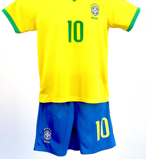 Football Jersey Brasil Neymar jr home set #number10 (Brazil jersey / Brasil shirt / Brasil jersey / country football jerseys)