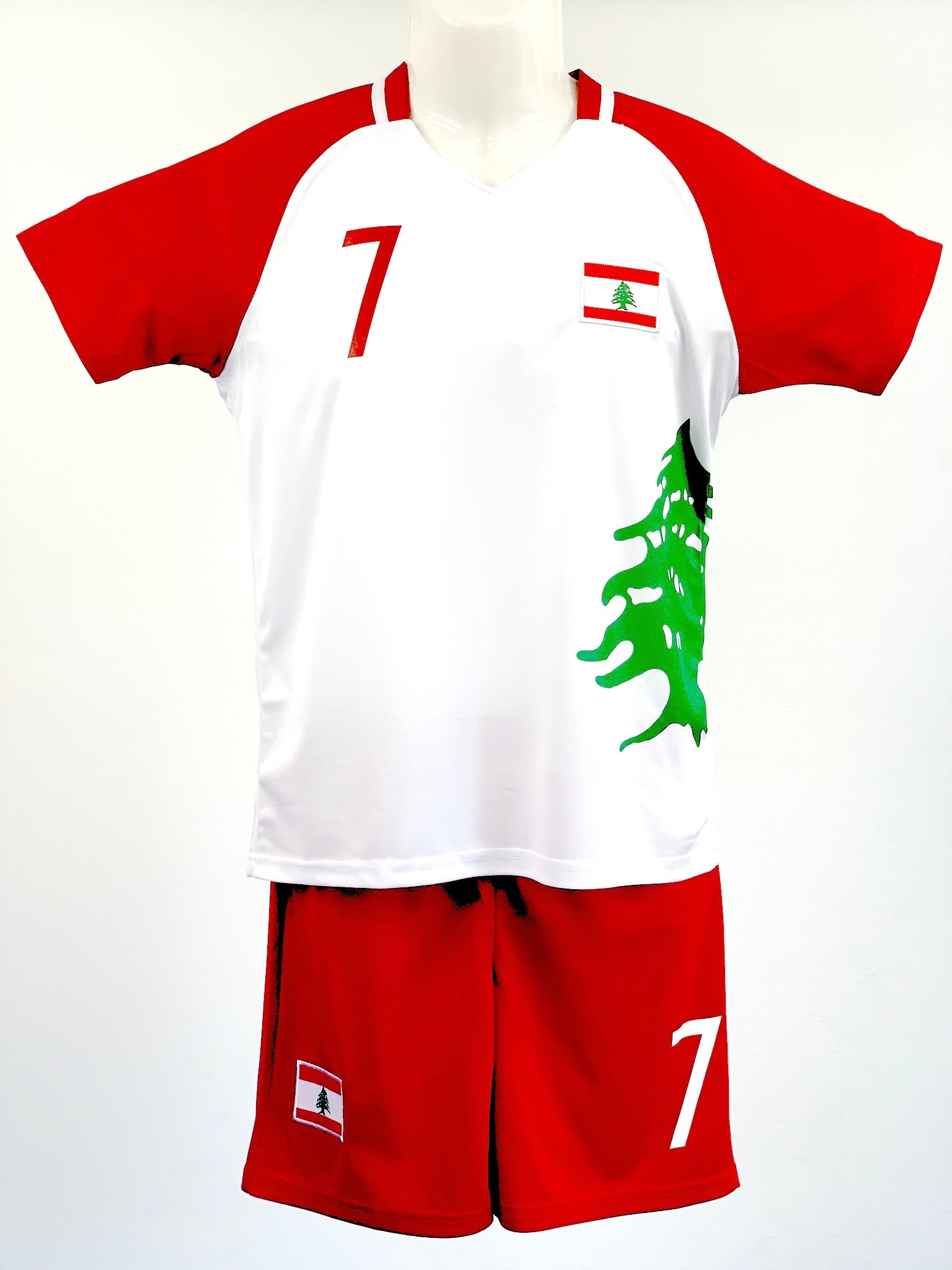 Football Jersey Lebanon Maatouk number#7 (Lebanese jersey  / soccer jersey / Harmony day / country shirt / football shirt)