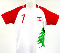 Football Jersey Lebanon Maatouk number#7 (Lebanese jersey  / soccer jersey / Harmony day / country shirt / football shirt)