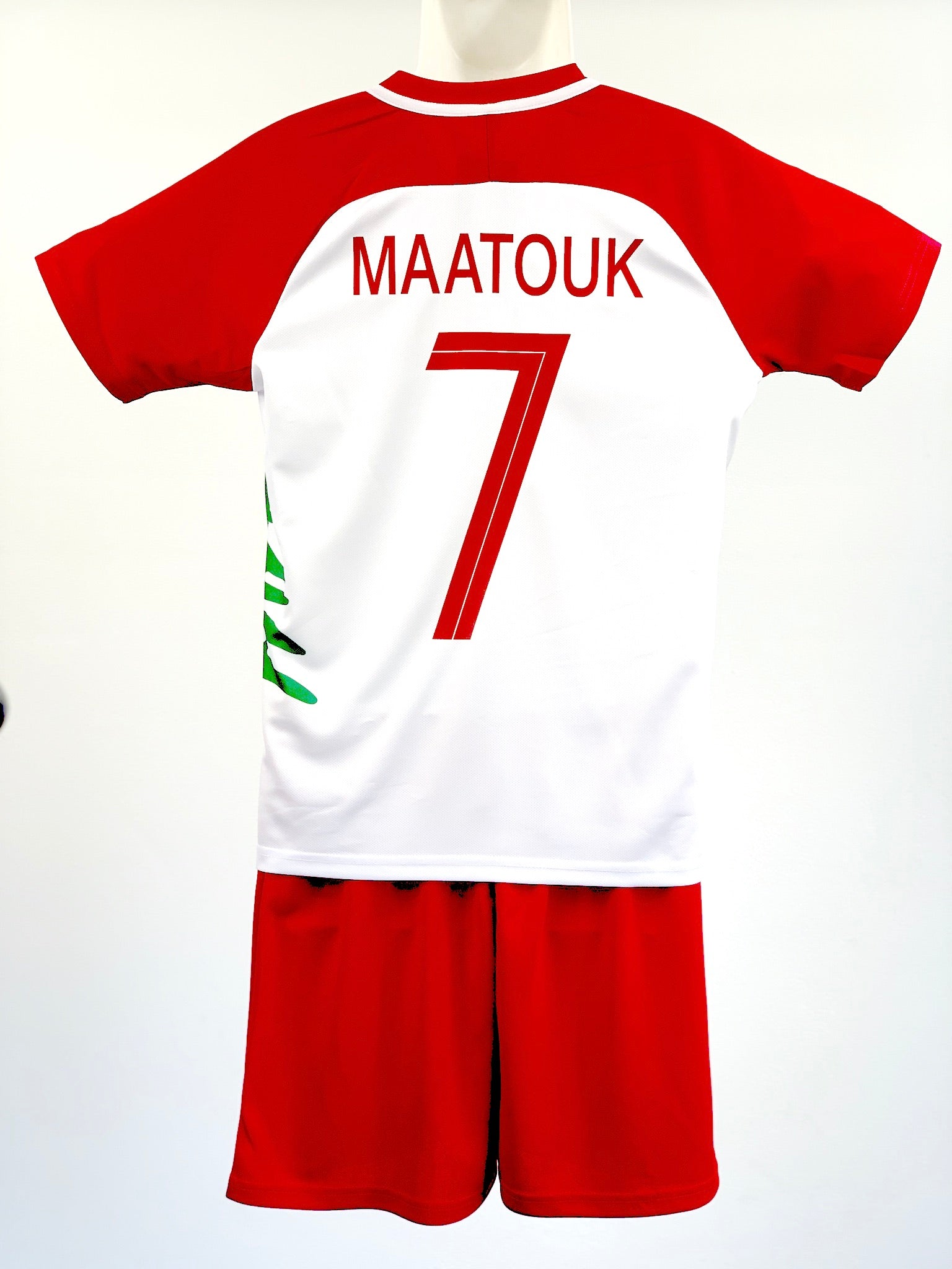 Football Jersey Lebanon Maatouk number#7 (Lebanese jersey  / soccer jersey / Harmony day / country shirt / football shirt)