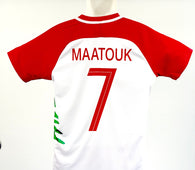 Football Jersey Lebanon Maatouk number#7 (Lebanese jersey  / soccer jersey / Harmony day / country shirt / football shirt)