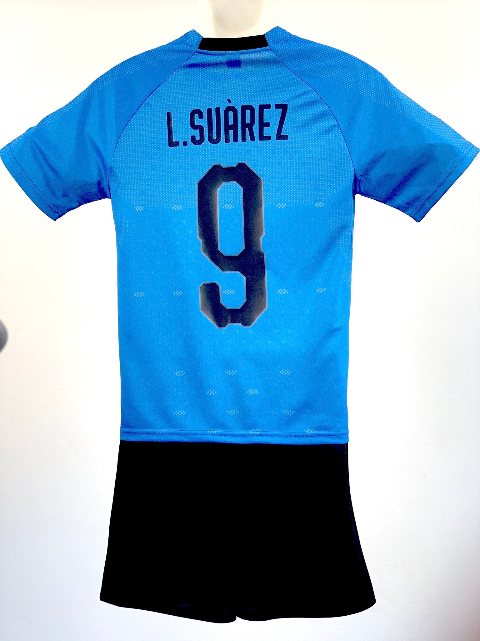 Football Jersey set Uruguay home Suarez number#9 ( soccer shirt / country jersey / football shirt / Uruguayan jersey / Uruguayan shirt / Suarez shirt)