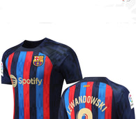 Football Jersey Barcelona fc home Lewandowski #9 2022-2023 (soccer shirt / football shirt / Barca / Barcelona shirt / Messi shirt )