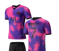 Football Jersey Paris saint Germain 4th jersey Mbappe number#7 20-21 (Psg jersey / Harmony day / shirt / soccer)