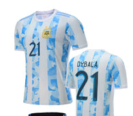 Football Jersey Argentina home 20/21 Dybala number#21 (soccer  / football shirt / Dybala shirt / world cup / country shirt )