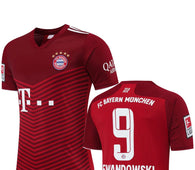 football Jersey Bayern Munich home Lewandowski #9 2021-2022 set ( jersey  / football  sets / club kit / soccer / football kit )