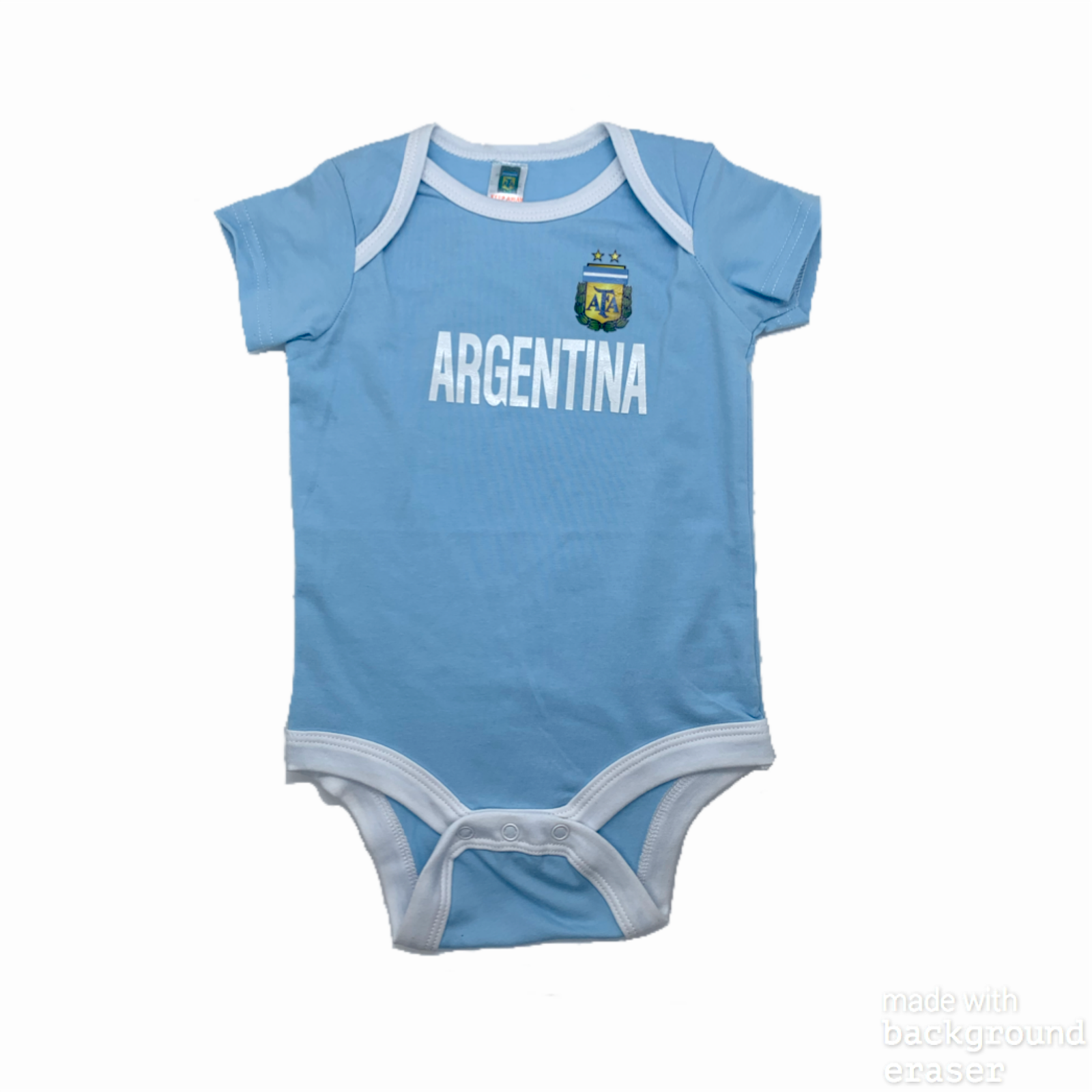 Baby football jumpsuit Argentina (soccer / baby / set / new born clothing / baby boy clothing / baby girl clothing)