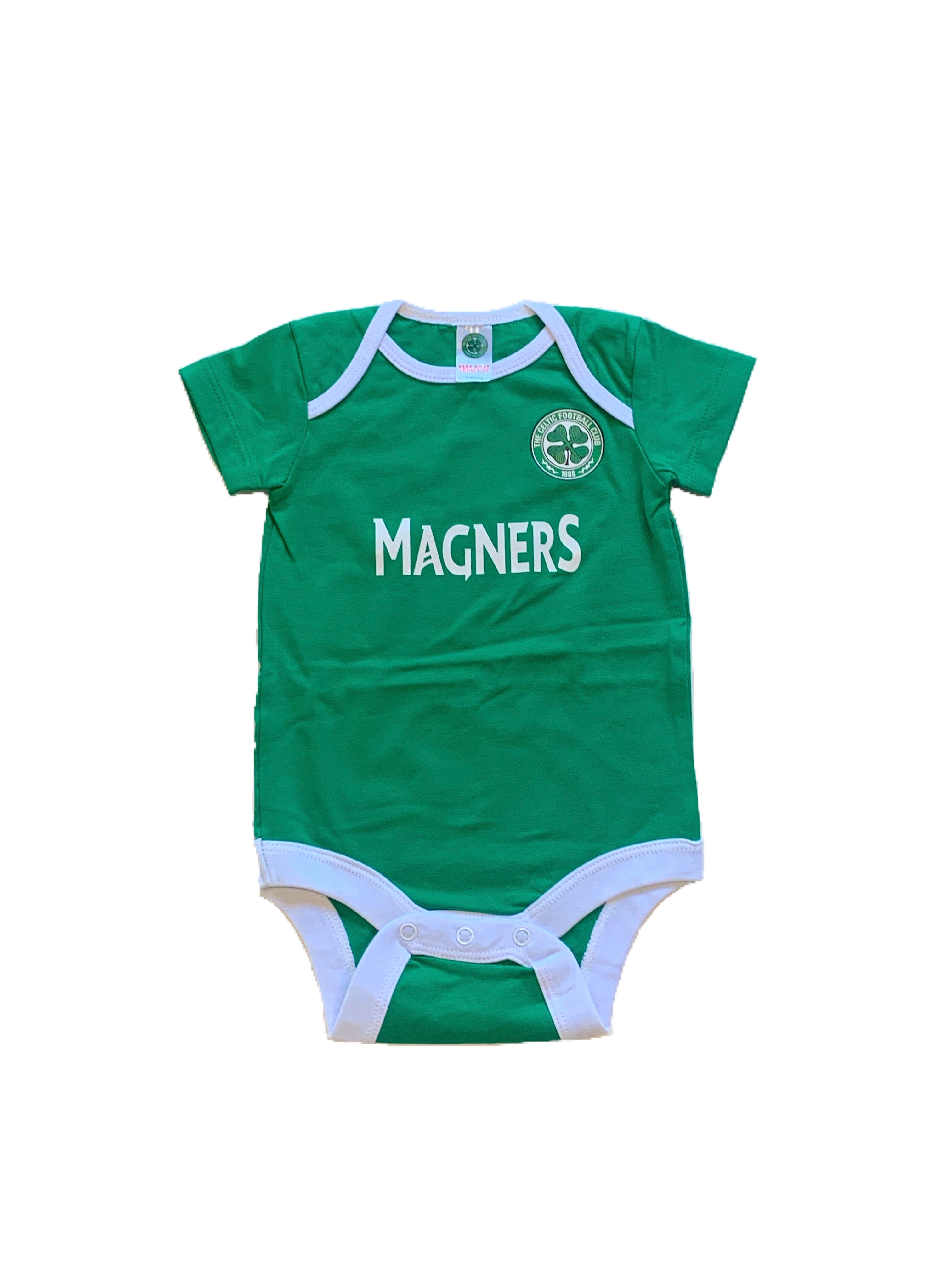 Baby football jumpsuit Celtics (soccer / newborn baby / baby clothing / baby set / newborn clothing / baby boy clothing / baby girl clothing)