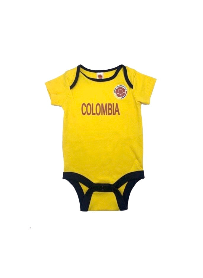 Baby football jumpsuit Colombia (soccer / newborn baby / baby clothing / baby set / newborn clothing / baby boy clothing / baby girl clothing)