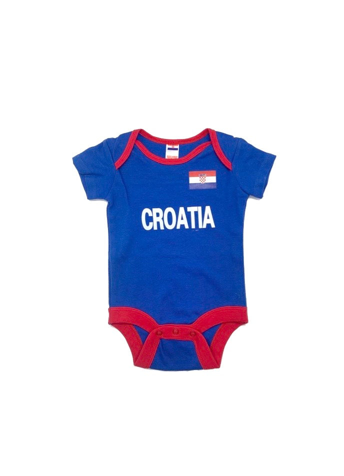 Baby football jumpsuit Croatia (soccer / newborn baby / baby clothing / baby set / newborn clothing / baby boy clothing / baby girl clothing)