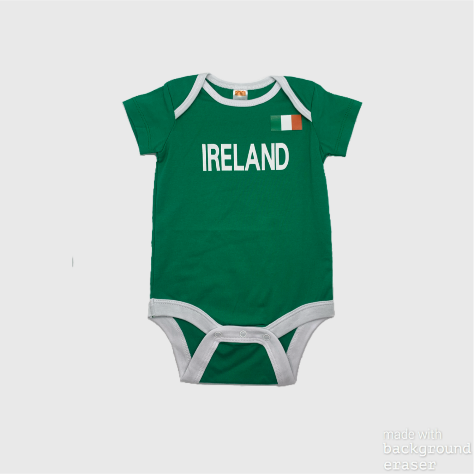 Baby football jumpsuit Ireland (soccer / newborn baby / baby clothing / baby set / newborn clothing / baby boy clothing / baby girl clothing)