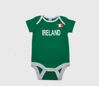 Baby football jumpsuit Ireland (soccer / newborn baby / baby clothing / baby set / newborn clothing / baby boy clothing / baby girl clothing)