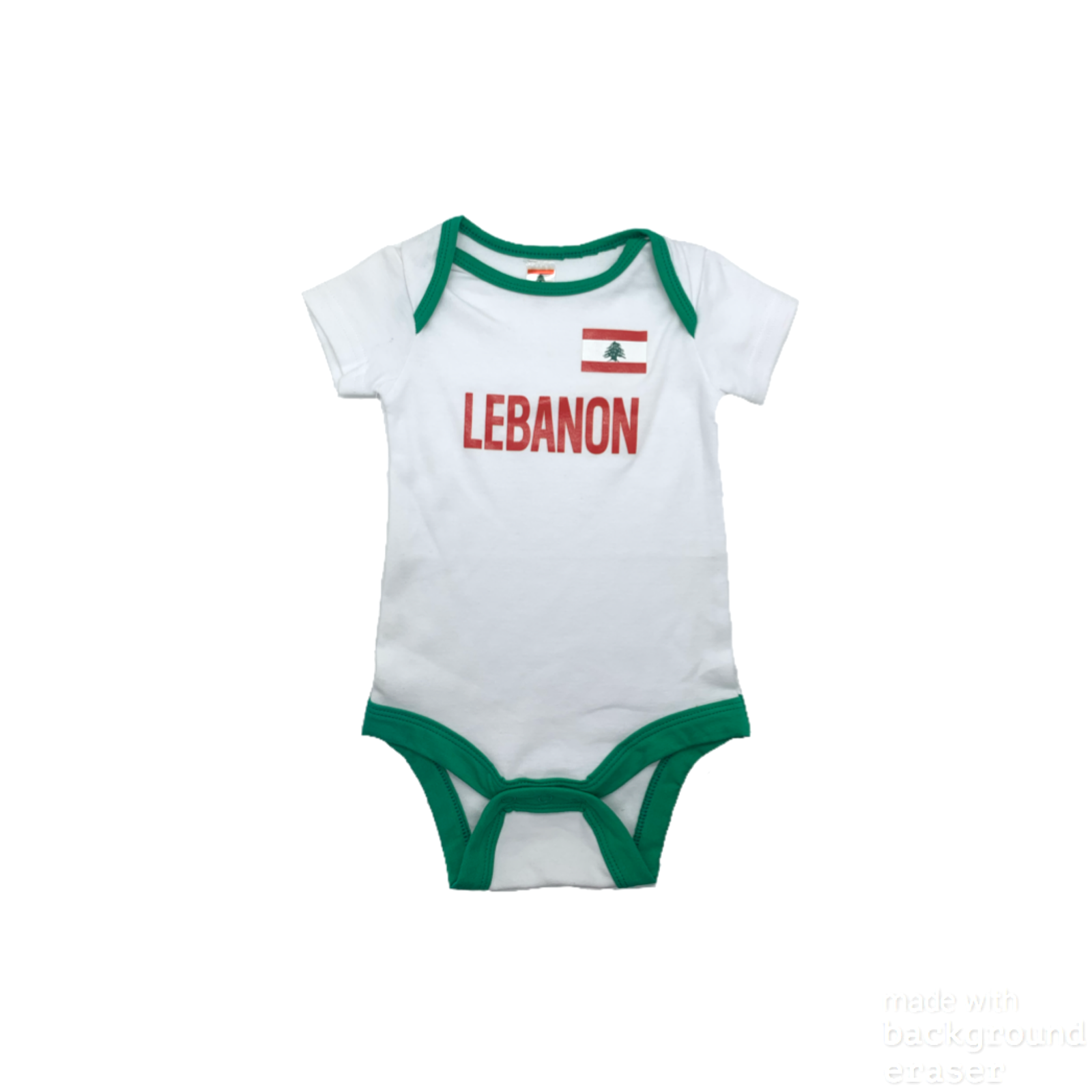 Baby football jumpsuit Lebanon (soccer / newborn baby / baby clothing / baby set / newborn clothing / baby boy clothing / baby girl clothing)