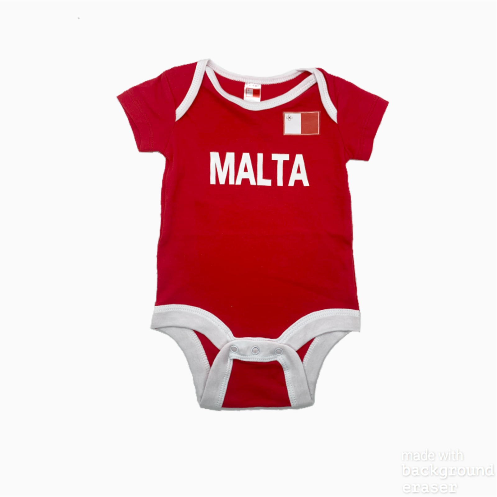 Baby football jumpsuit Malta (soccer / newborn baby / baby clothing / baby set / newborn clothing / baby boy clothing / baby girl clothing)