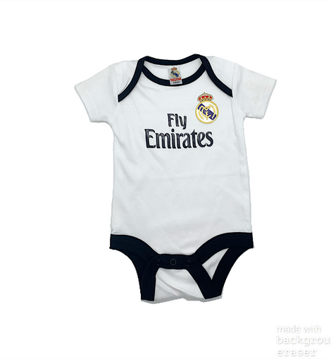 Baby football jumpsuit Real madrid soccer newborn baby baby cloth The FootyMan