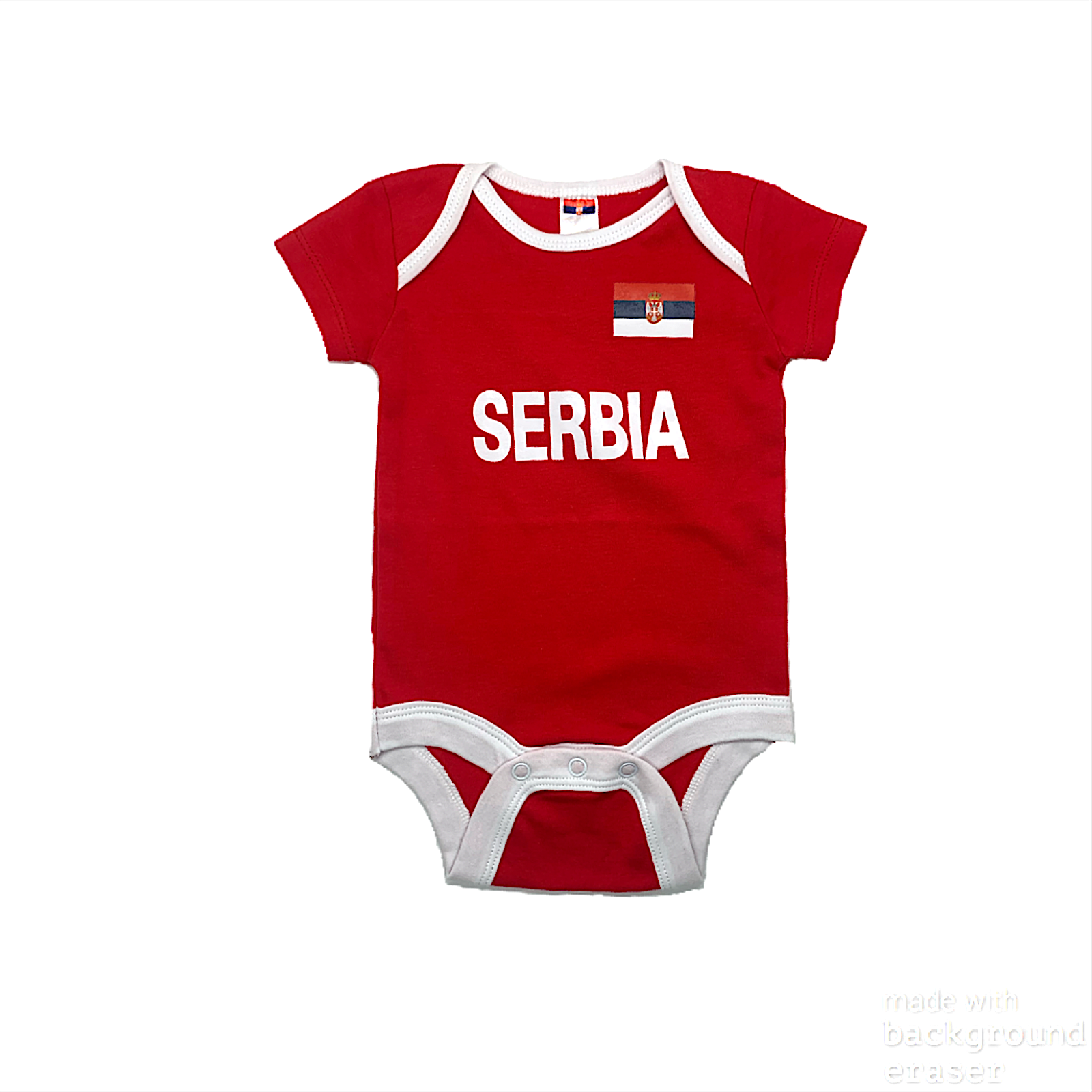 Baby football jumpsuit Serbia (soccer newborn baby / baby clothing / baby set / newborn clothing / baby boy clothing / baby girl clothing)