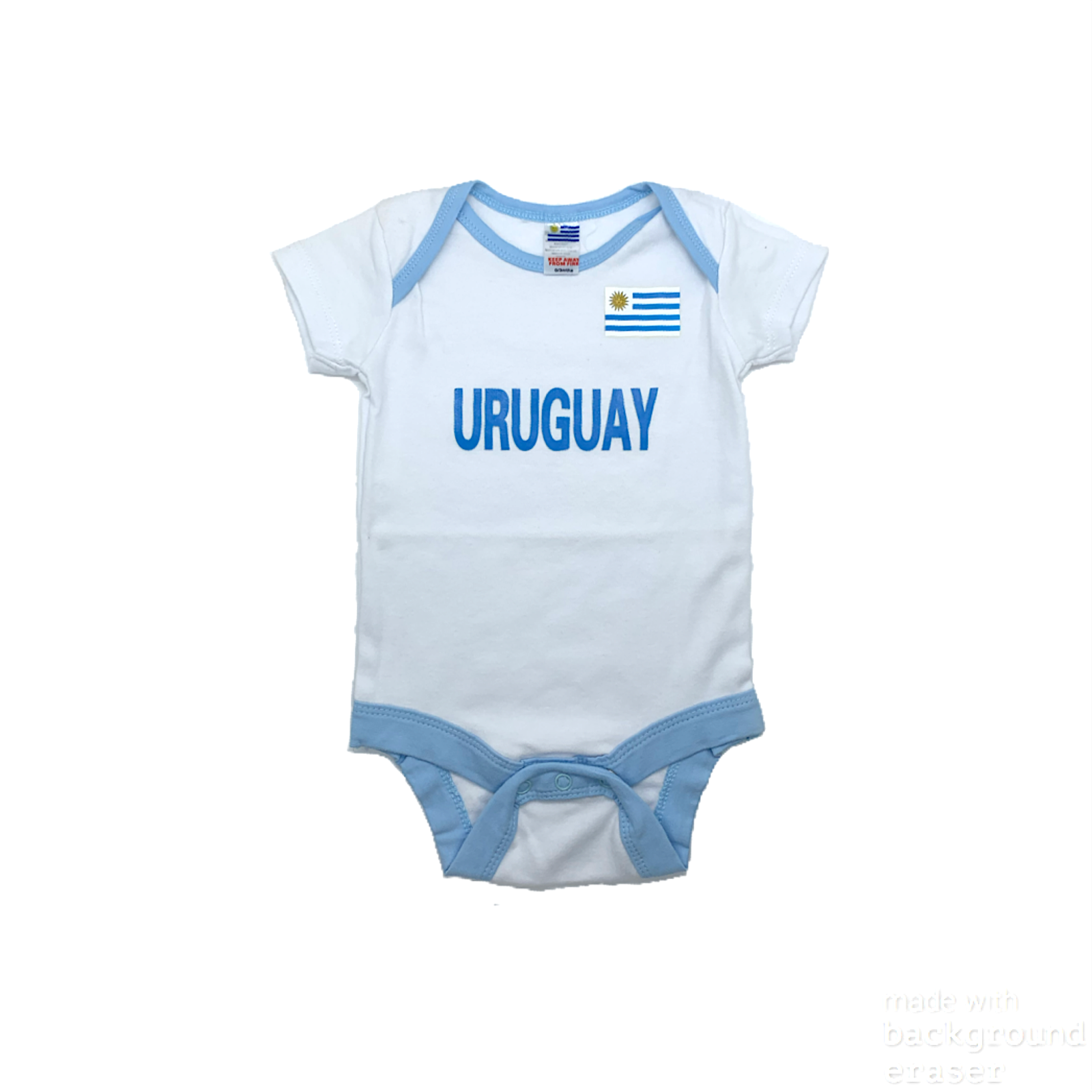Baby football jumpsuit Uruguay (newborn baby / baby clothing / baby set / newborn clothing / baby boy clothing / baby girl clothing)