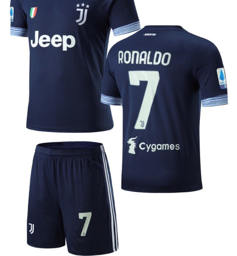 football Jersey Juventus Away Ronaldo 2020-2021 set ( Juva jersey  / football  sets / club kit / soccer kit / football kit / Ronaldo set)