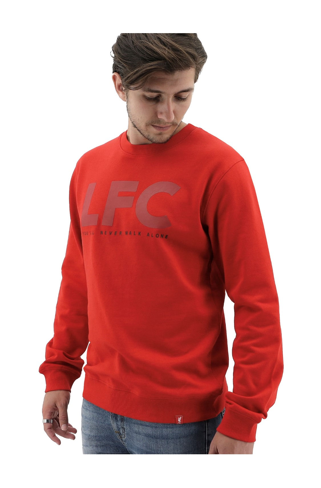Fleece  jumper Liverpool FC Authentic ( LFC / YNWA / BLACK / red Jumper )