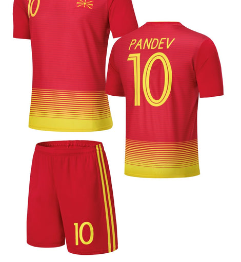 Football Jersey Macedonia Pandev  #number10 (soccer jersey / Harmony day / football / Macedonian jersey / soccer shirt )