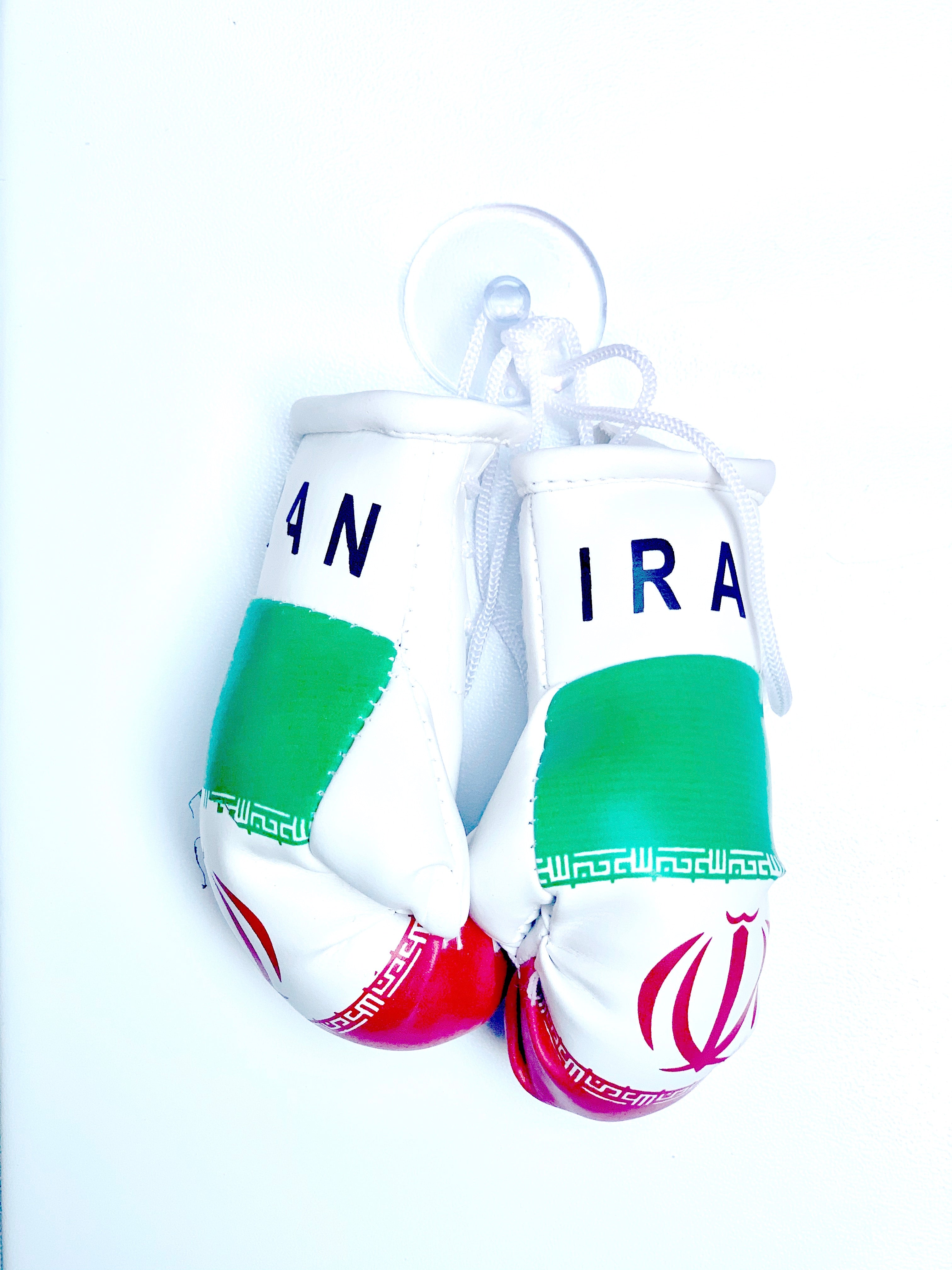 mini boxing gloves Iran ( Iranian / country gloves / boxing gloves / gifts / hanging gloves / car gloves )