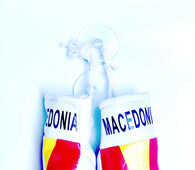 mini boxing gloves Macedonia ( Macedonian /  country gloves / boxing gloves / gifts / hanging gloves / car gloves )