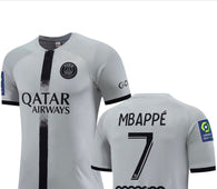 Football Jersey Paris saint Germain away jersey Mbappe number#7 22-23 (Psg jersey / Harmony day /  shirt / soccer Jersey)