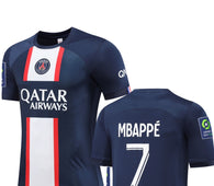Football Jersey Paris saint Germain home Mbappe number#7 22-23 (Psg jersey / Harmony day /  Mbappe shirt / soccer Jersey)