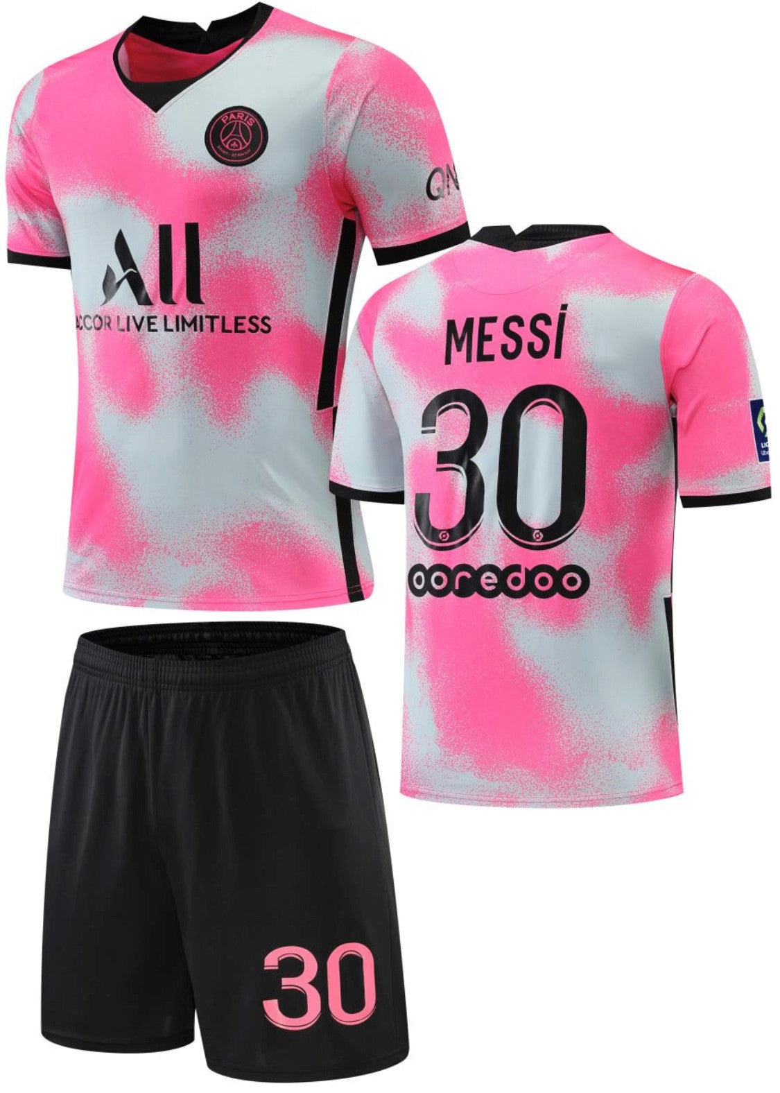 Football Jersey Paris saint Germain 2nd training Messi number#30 2022-2023 ( shirt and shorts / psg jersey / soccer jersey / paris saint germain / specials )