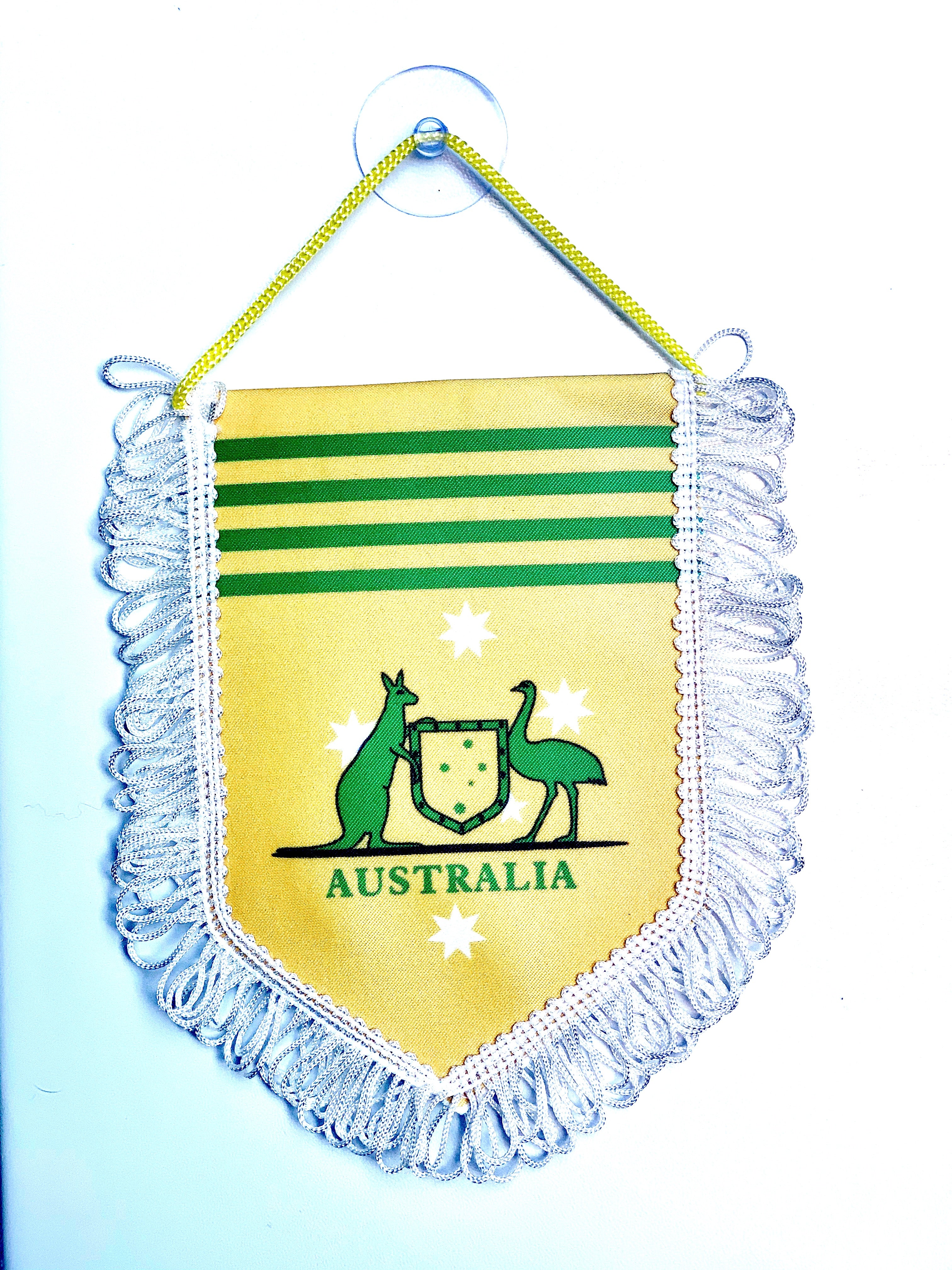 small car flag Australia ( small banner / car banner / Socceroos / car accessory / small hanging flag / small pendant / country banner)