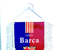 small car flag Barcelona fc ( Barca flag / small banner / car banner / car accessory / small hanging flag / small pendant / country banner)
