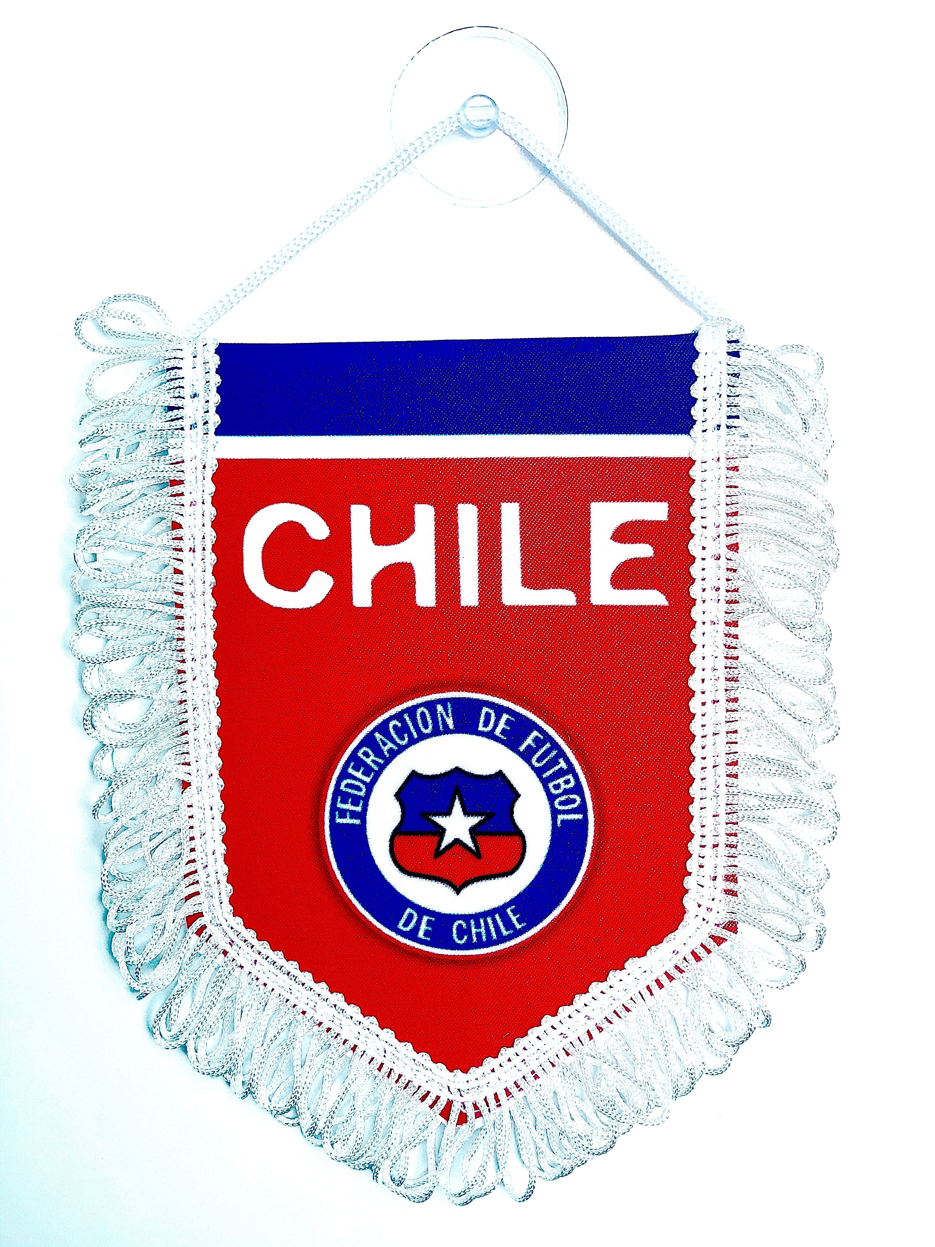 small car flag Chile ( Chilean banner / small banner / car banner / car accessory / small hanging flag / small pendant / country banner)