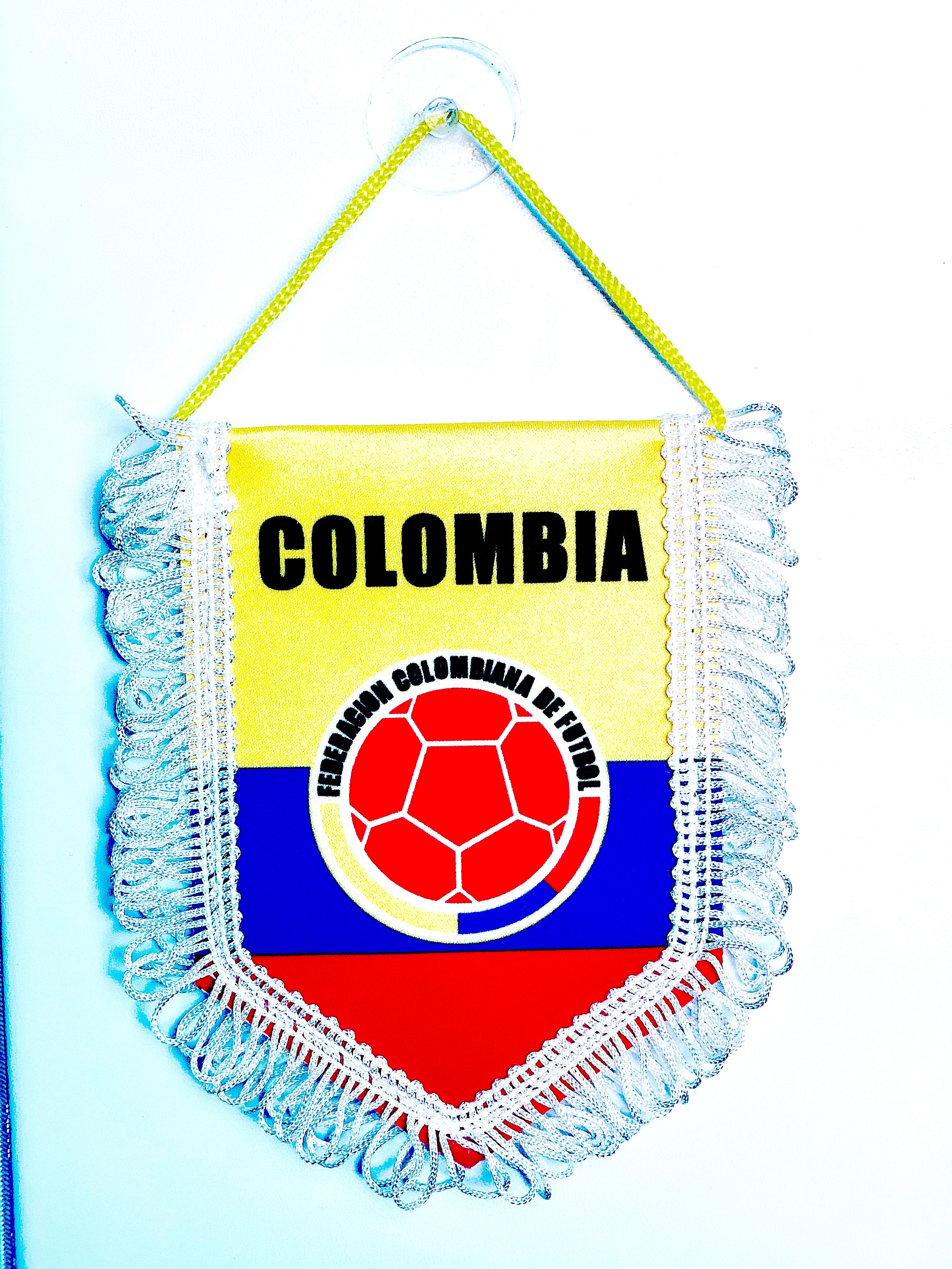 small car flag Colombia ( Colombian banner / small banner / car banner / car accessory / small hanging flag / small pendant / country banner)