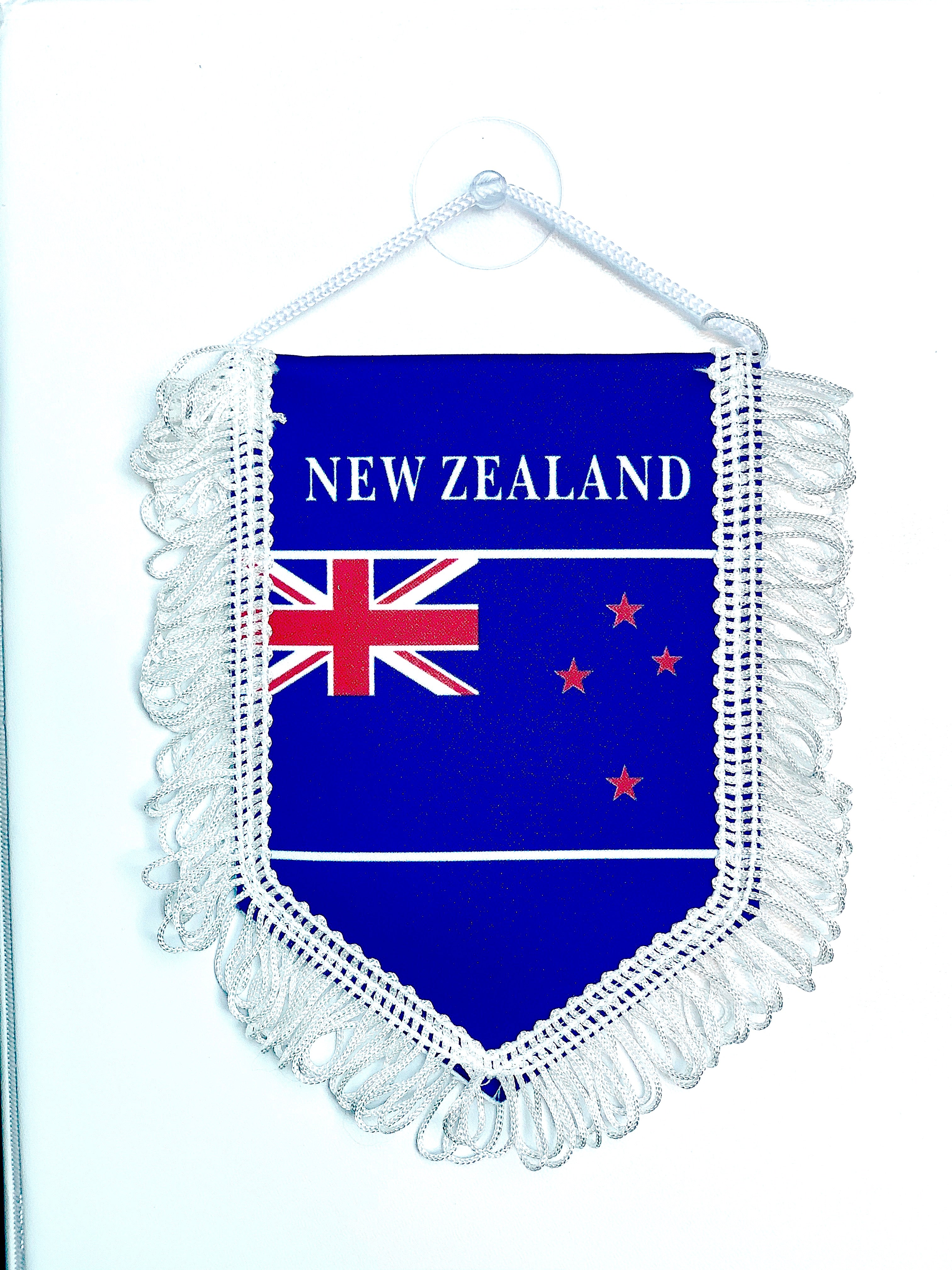 small car flag New Zealand ( kiwi banner / small banner / car banner / car accessory / small hanging flag / small pendant / country banner)