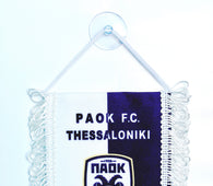 small car flag Paok ( small banner / car banner / car accessory / small hanging flag / small pendant / team banner)
