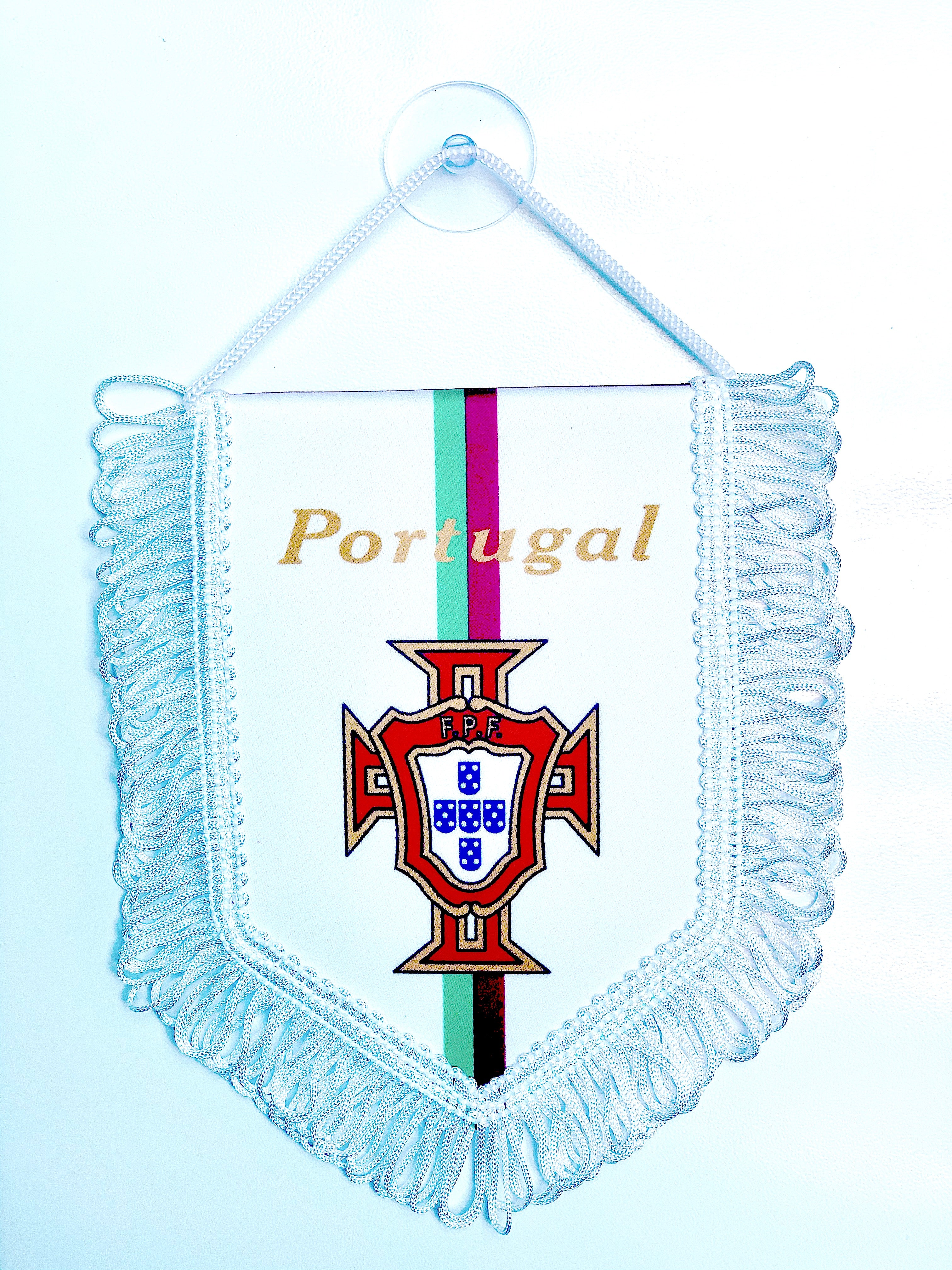 small car flag Portgal ( Portuguese banner / small banner / car banner / car accessory / small hanging flag / small pendant / country banner)