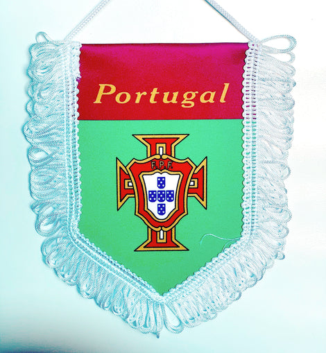 small car flag Portgal ( Portuguese banner / small banner / car banner / car accessory / small hanging flag / small pendant / country banner)