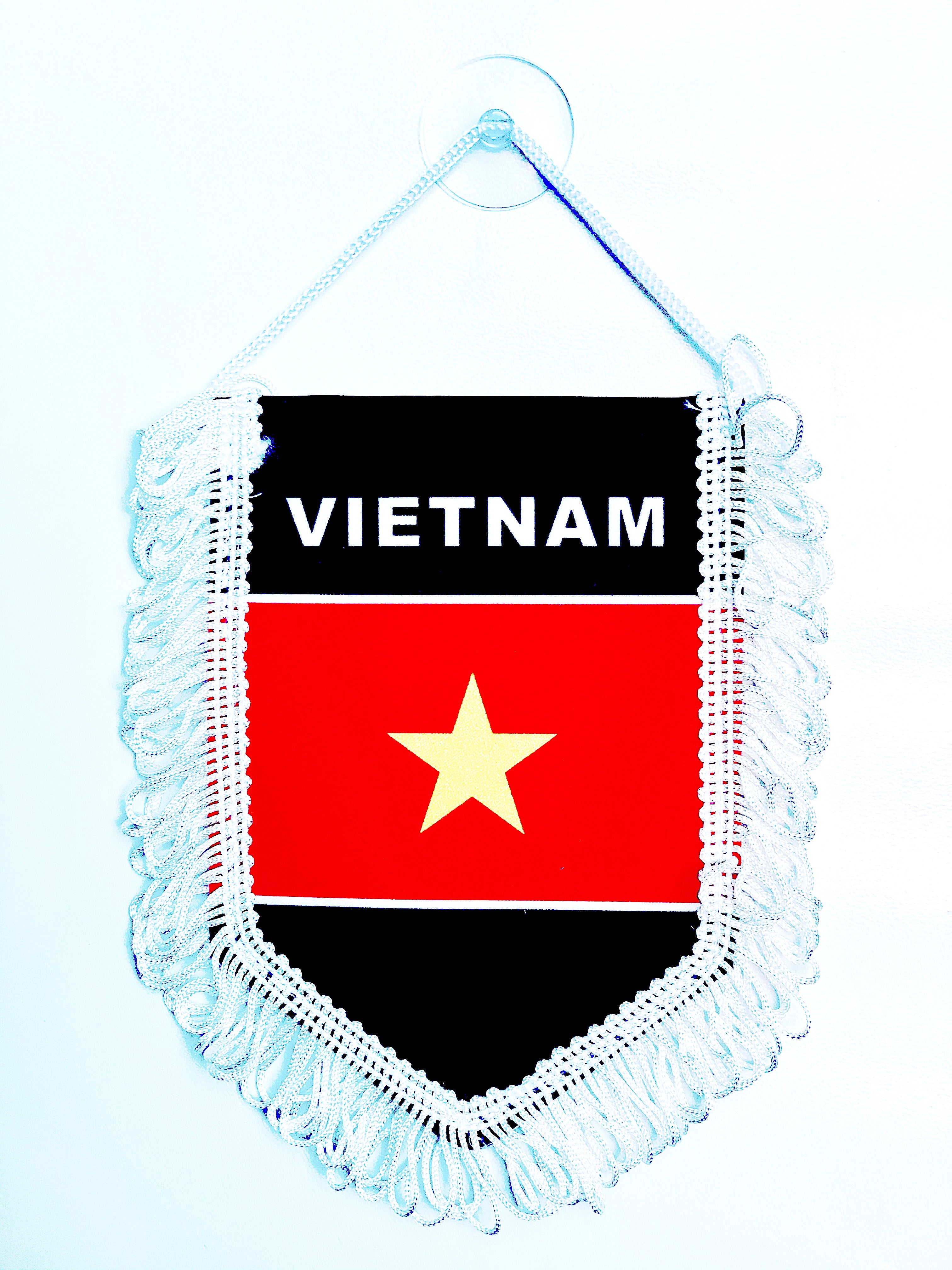 small car flag Vietnam ( small banner / car banner / car accessory / small hanging flag / small pendant / country banner)