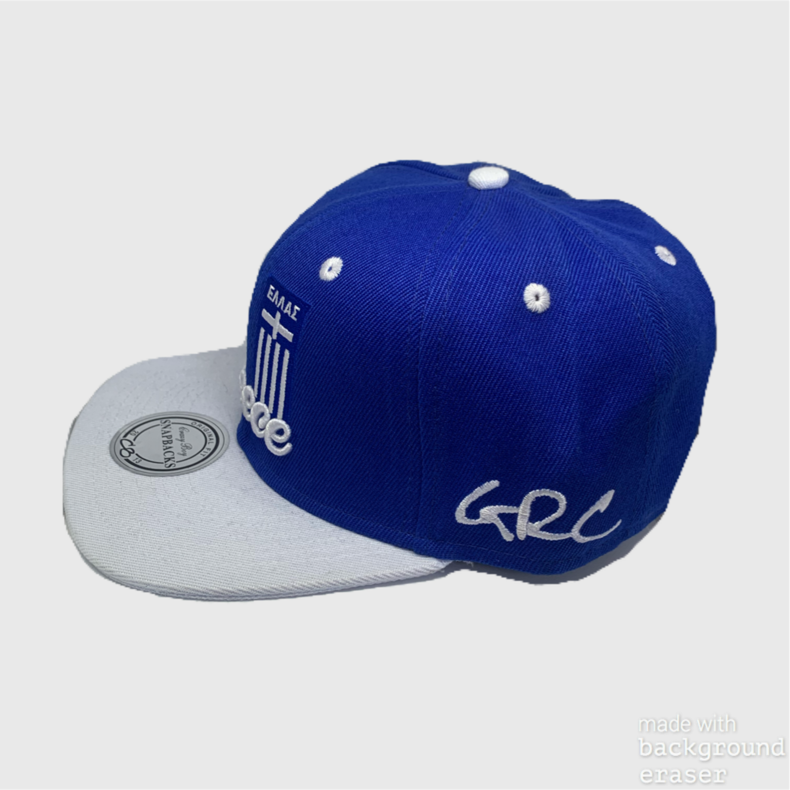 snapback Greece ( Greece hat / Greece cap / greek cap / greek hat / Hellas cap / country cap / country cap / harmony day)